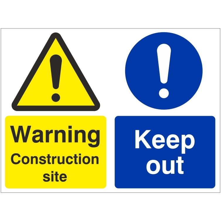 In house closure warning. Caution Safety signs. Caution Construction site. Construction site signs. Site Safety.